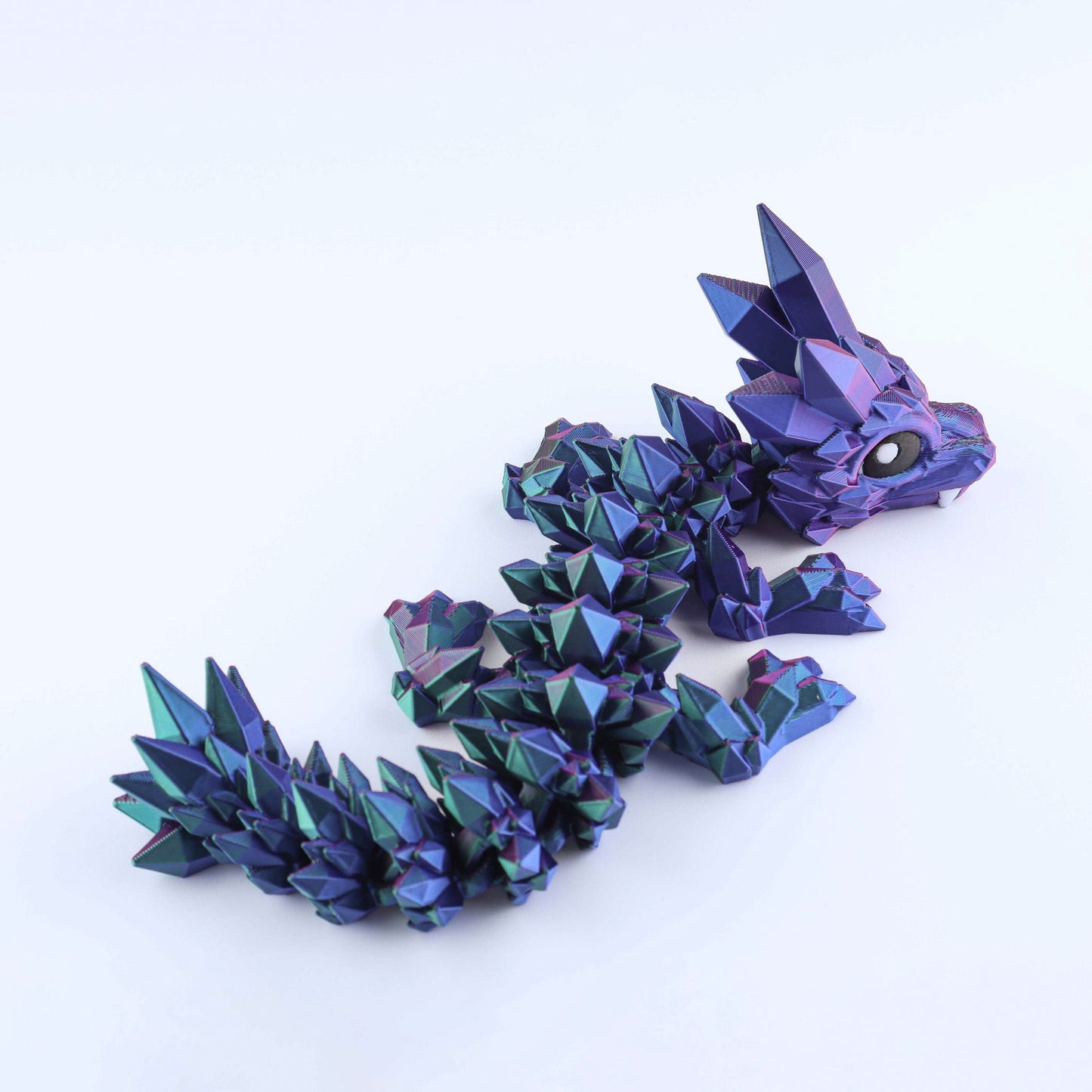 Crystal Baby Dragon | Compact 3D-Printed Fantasy Fidget Toy & Collectible