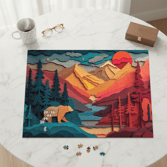 Bear Country Puzzle | 1000-Piece Nature Jigsaw for Quiet Focus, Screen-Free Activity & Sensory-Friendly Downtime