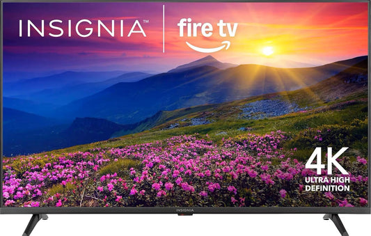 Insignia F50 Series 4K UHD Smart Fire TV | Alexa Voice Remote, HDR10, Live TV Streaming, Available 43–85"