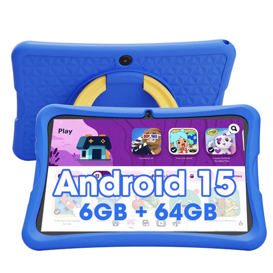 Android™ 15 Kids Tablet 10.1" | 6GB RAM, 64GB, Google™ Kids Space, Parental Controls, Shockproof Case