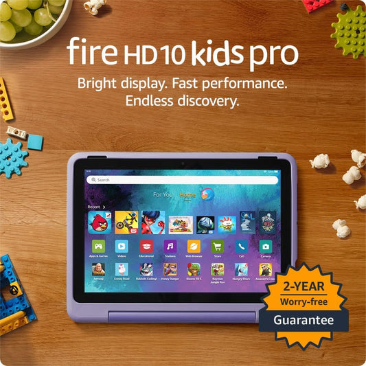 Amazon® Fire HD 10 Kids Pro Tablet | Ages 6–12, 10.1" HD, 32GB, Slim Case, Parental Controls, 13-Hr Battery