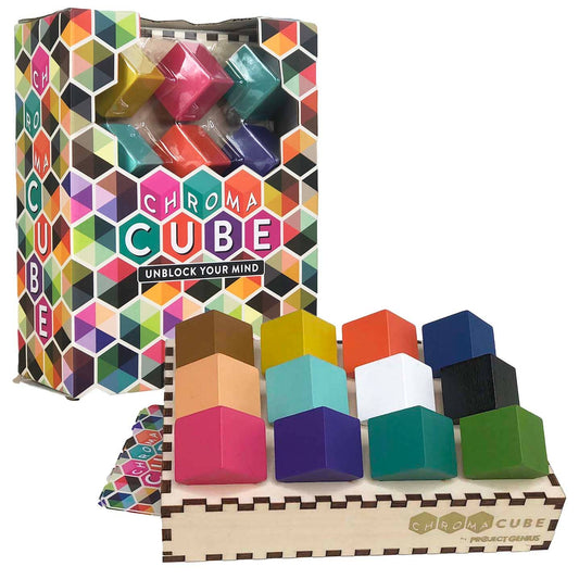 Chroma Cube | Single-Player Color Logic Game for Quiet Focus, Visual Problem-Solving & Screen-Free Play