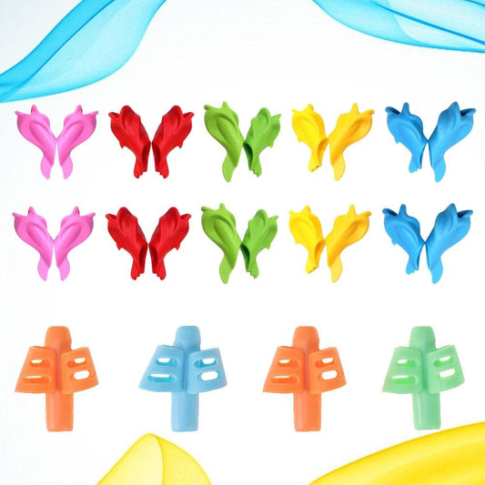 8-Piece Pencil Grip & Writing Trainer Set | Fine Motor & Handwriting Practice Support