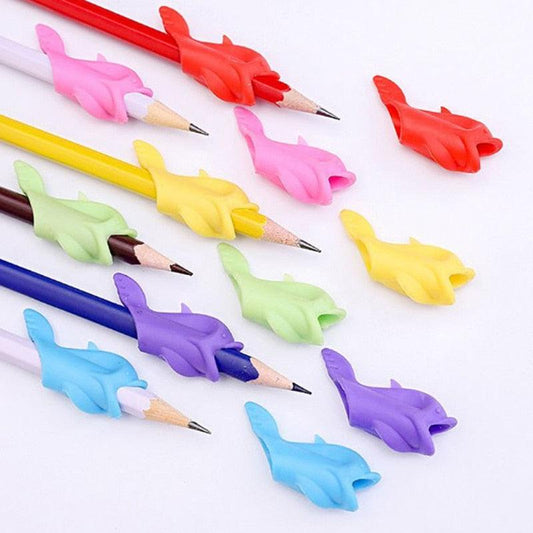 80-Piece Silicone Pencil Grips Bulk Set | Writing Comfort & Fine Motor Practice Support