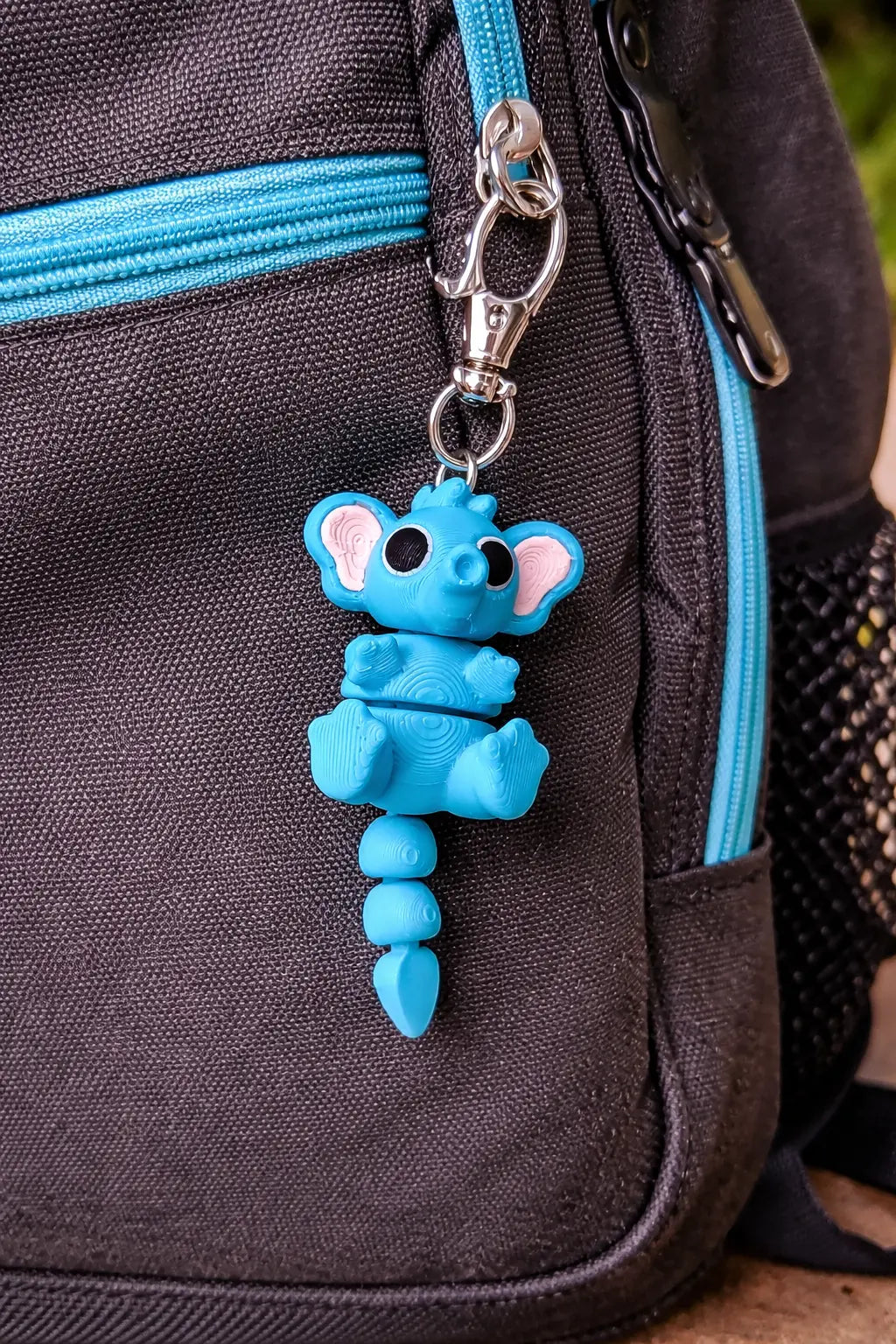 The Tween Space Articulated Elephant Fidget Keychain — Sensory Toy | 3D Printed