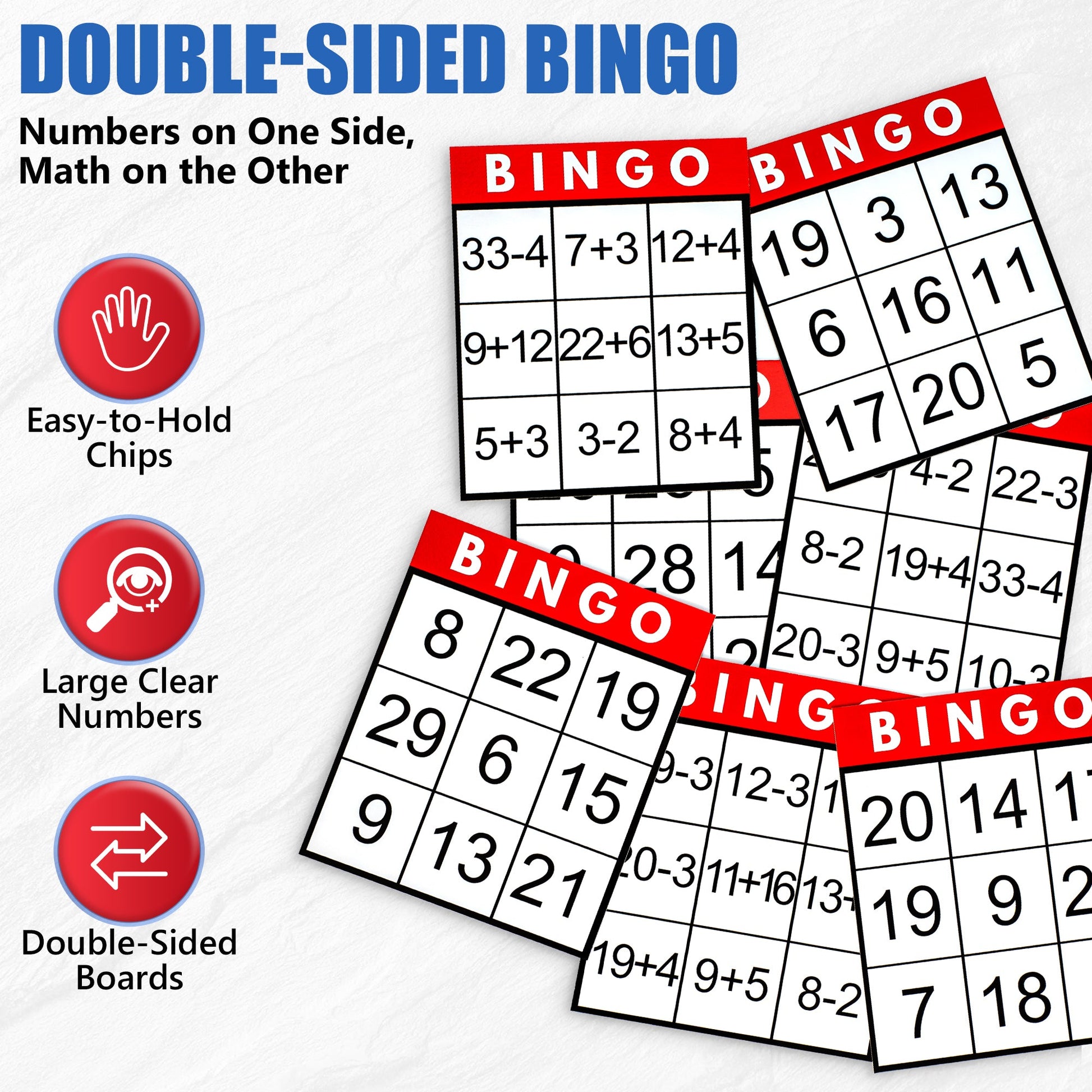 Double-sided bingo card feature callout graphic for Assistex Bingo for Seniors — Assistex via EOWD Autism Living