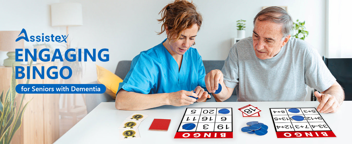 Group of seniors enjoying a bingo game activity together — Assistex via EOWD Autism Living