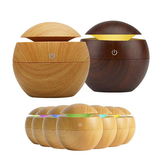 USB Aroma Diffuser & Ultrasonic Cool Mist Humidifier | 7-Color LED Night Light