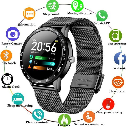 Unisex Smart Fitness Watch | LED Color Screen, Heart Rate, Sleep & Activity Tracker