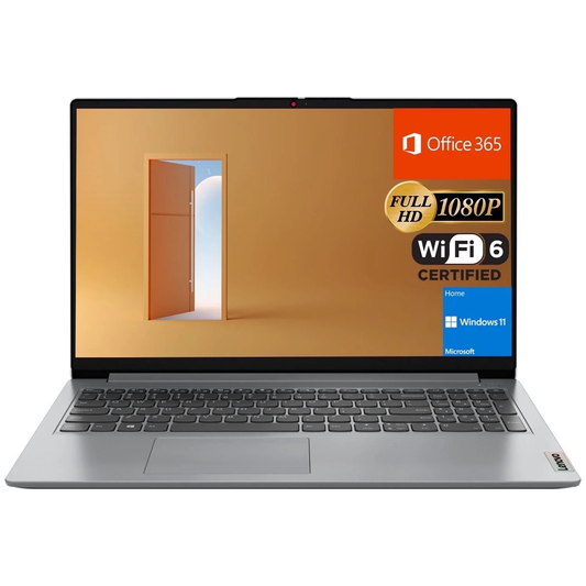 Lenovo® IdeaPad 1 Laptop 15.6" FHD | Intel® Celeron N4500, Wi-Fi® 6, Windows® 11 Home, Grey
