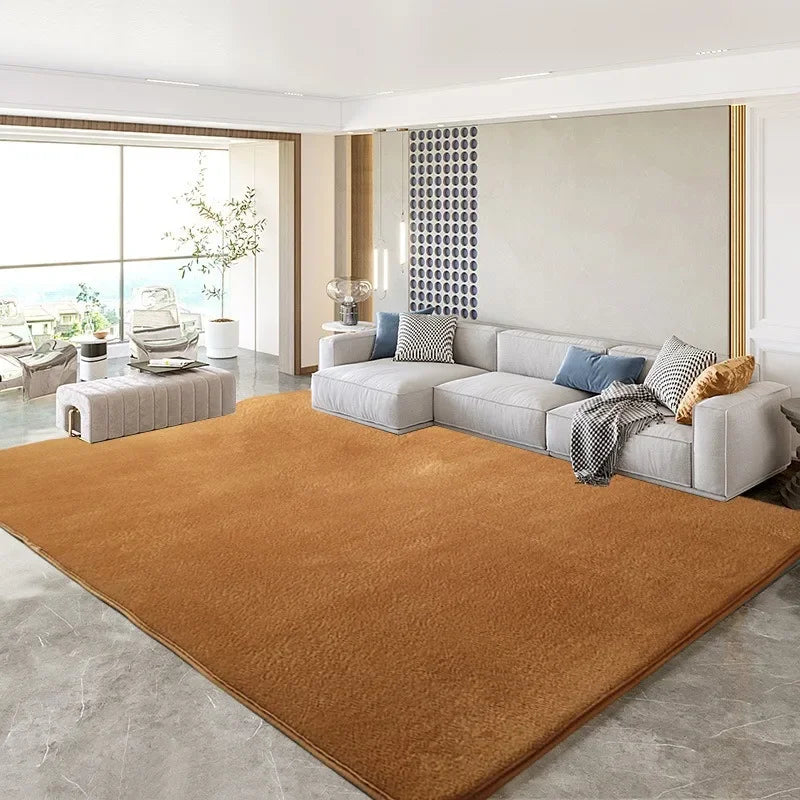 VIKAMA Modern Minimalist Living Room Rug Soft High-Resilience Bedroom Mat Children's Room Soundproof Carpet Home Decor