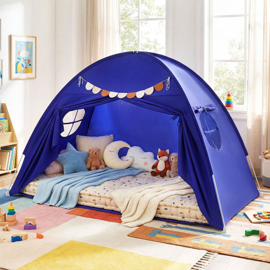 Twin Bed Canopy Tent | Indoor Privacy & Sensory-Friendly Retreat for Kids 3+