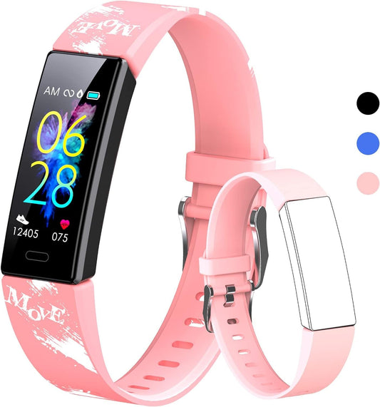 Kids Fitness Tracker Watch | Pedometer, Stopwatch & 11 Sport Modes – IP68, App-Connected, Ages 6–16