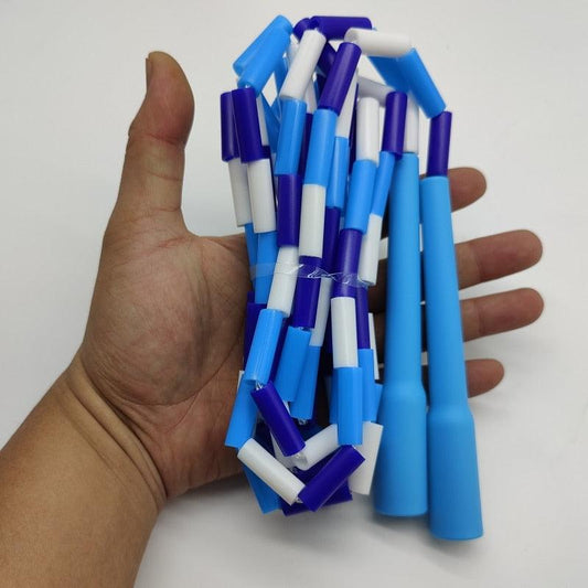 Soft Beaded Jump Rope – Plastic Segmented Skipping Rope for Kids, Adults & Sensory-Friendly Movement Play