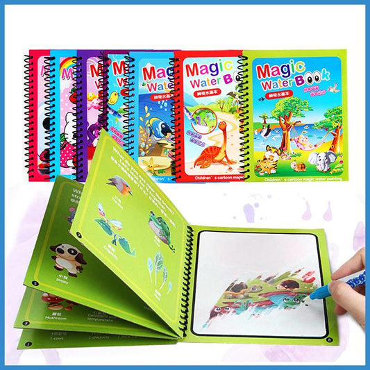 Reusable Magic Water Drawing Book – Sensory Creative Play & Fine Motor Activity for Kids