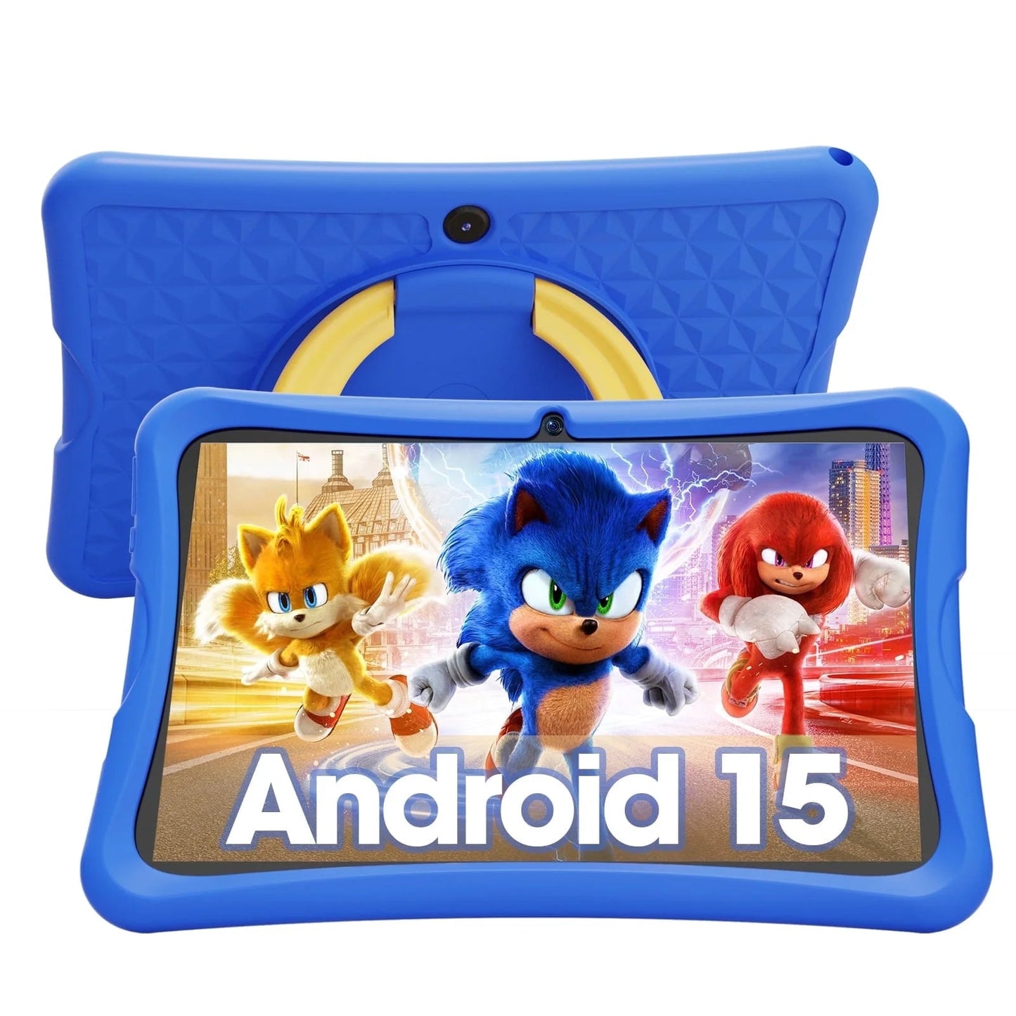 10.1 Inch Android 15 Kids Tablets 2025,6GB RAM + 64GB Rom,Parent Control Kids Education Children Tablet with Wifi,Kid-Proof Case,Blue