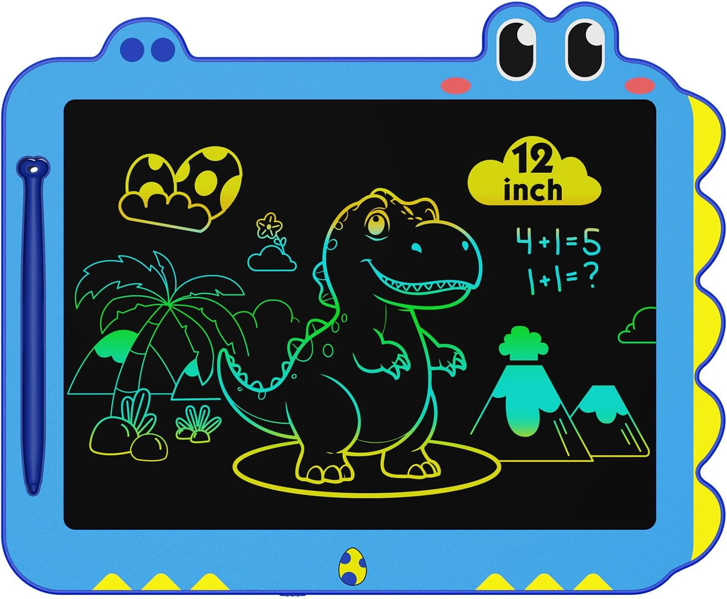 ORSEN 8.5 Inch LCD Doodle Board Tablet Toy - Green Dinosaur Drawing Pad for Kids 2-6 Years Old - Christmas and Birthday Gifts