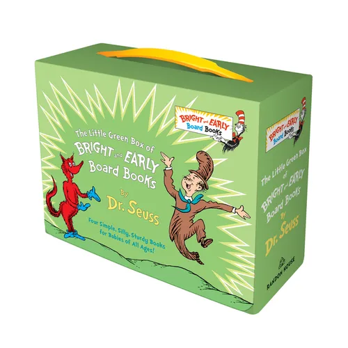 Board book boxed set Dr. Seuss's Little Green Boxed Set — green box with handle featuring classic Seuss characters — Books by splitShops via EOWD Autism Living
