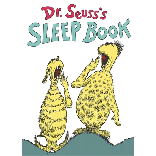 Hardcover cover of Dr. Seuss's Sleep Book — classic illustrated Seuss characters yawning on white background — Books by splitShops via EOWD Autism Living