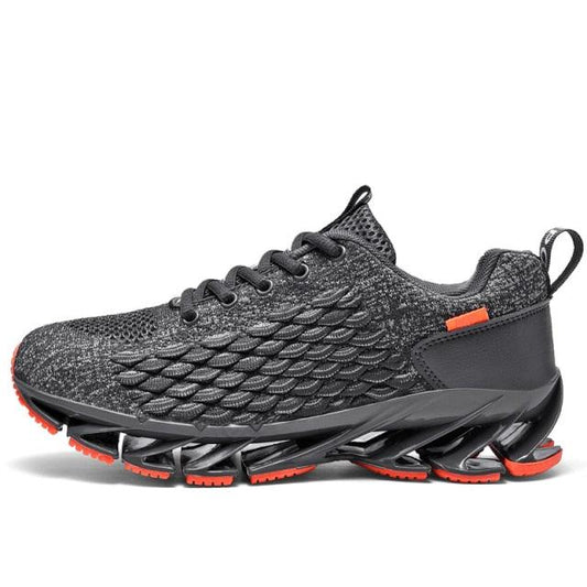 Men's Breathable Mesh Lace-Up Running Shoes | Non-Slip, Wear-Resistant, Athletic