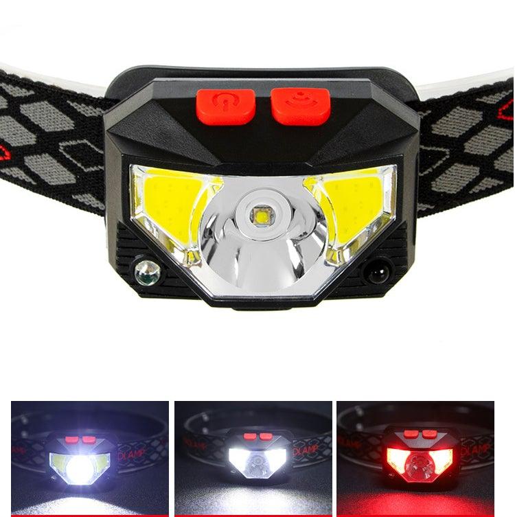 Headlamp with multiple light modes on a white background— STEVVEX Lamp via EOWD Autism Living