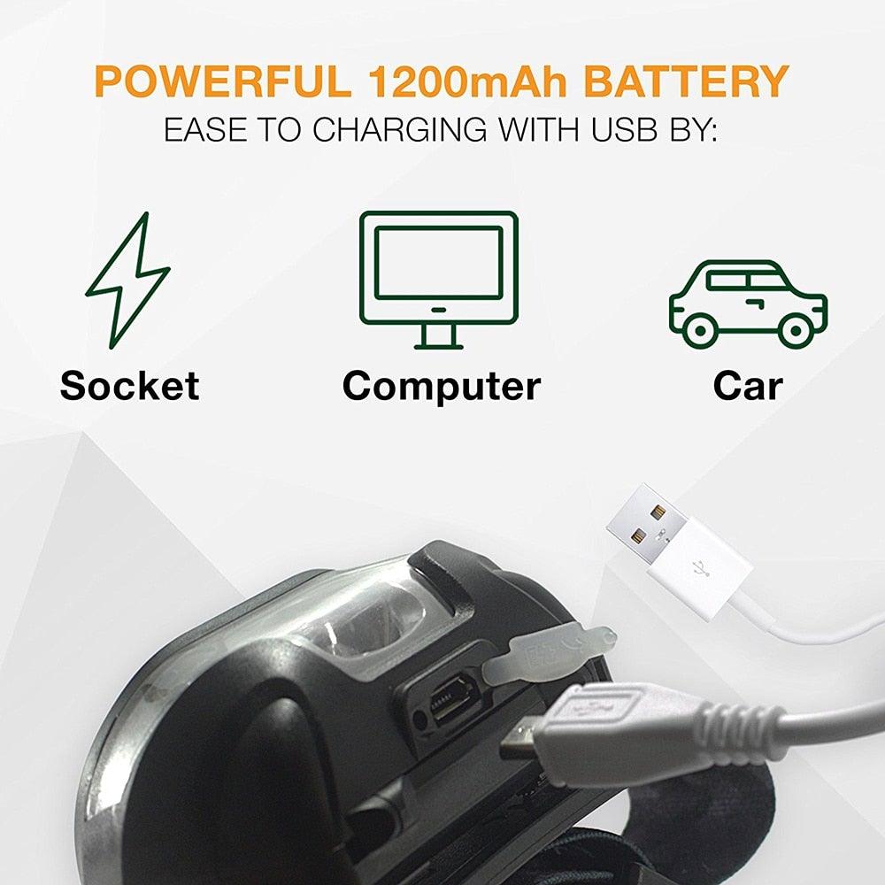 Infographic showing USB charging compatibility with socket, computer, and car — STEVVEX Lamp via EOWD Autism Living