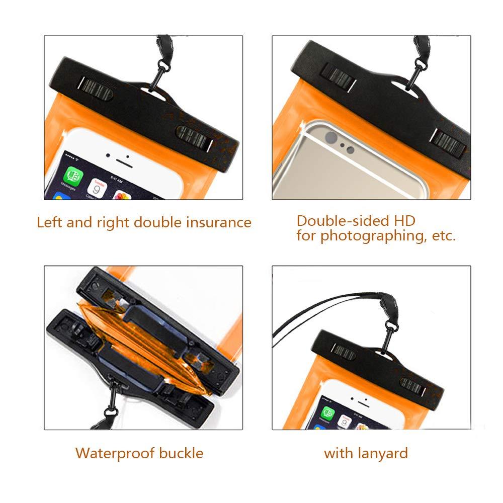 Close-up of STEVVEX waterproof phone pouch snap-and-lock seal closure detail — STEVVEX Gadgets via EOWD Autism Living