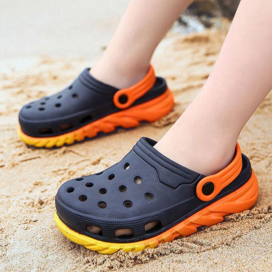 Kids Colorful Slip-On Sandals | Waterproof, Breathable, Quick-Dry