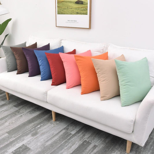 Waterproof Throw Pillow Cover – Solid Nordic Cushion Cover for Outdoor, Balcony, Garden & Home Spaces